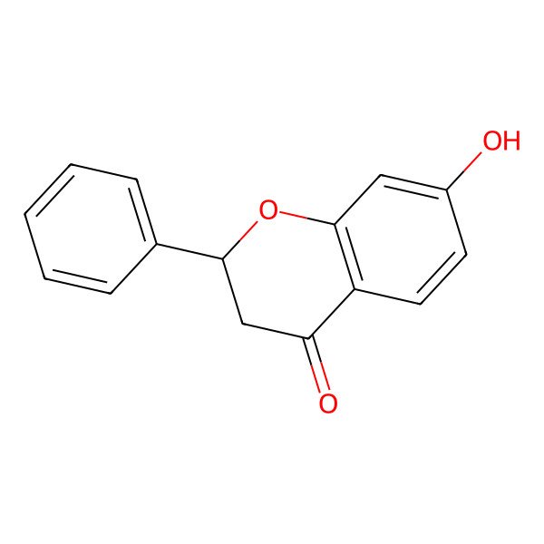 2D Structure of (2S)-7-hydroxyflavanone
