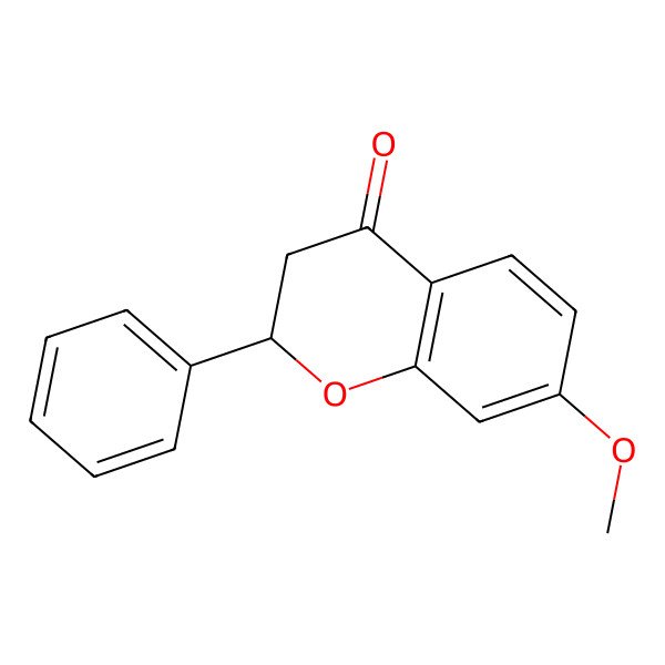 2D Structure of (2S)-7-Methoxyflavanone