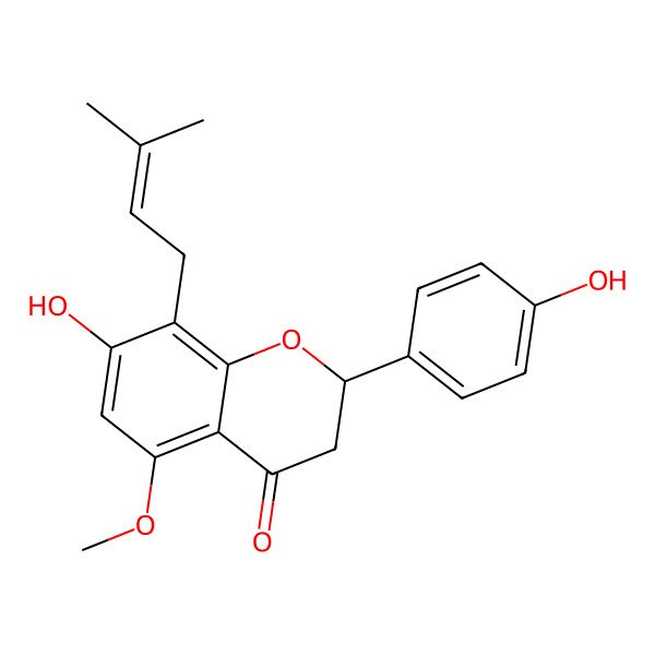 2D Structure of (2S)-Isoxanthohumol