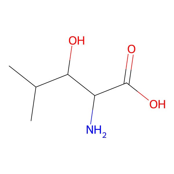 2D Structure of (2S,3R)-2-amino-3-hydroxy-4-methylpentanoic acid 2D Structure of (2S,3R)-2-amino-3-hydroxy-4-methylpentanoic acid