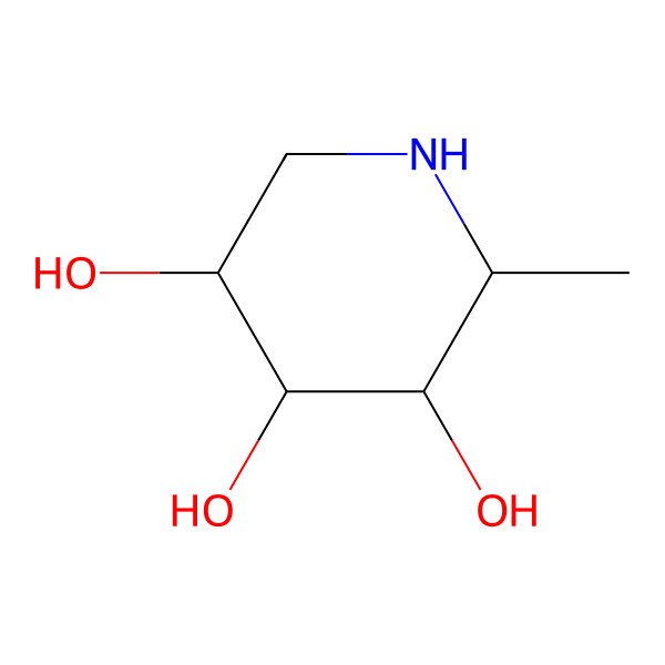 2D Structure of Deoxyfuconojirimycin