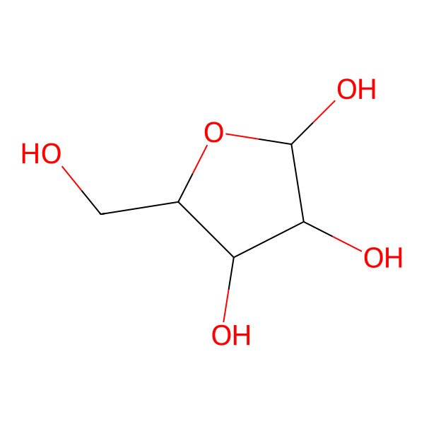 2D Structure of (2S,3R,4S,5R)-5-(hydroxymethyl)(2,3-13C2)oxolane-2,3,4-triol