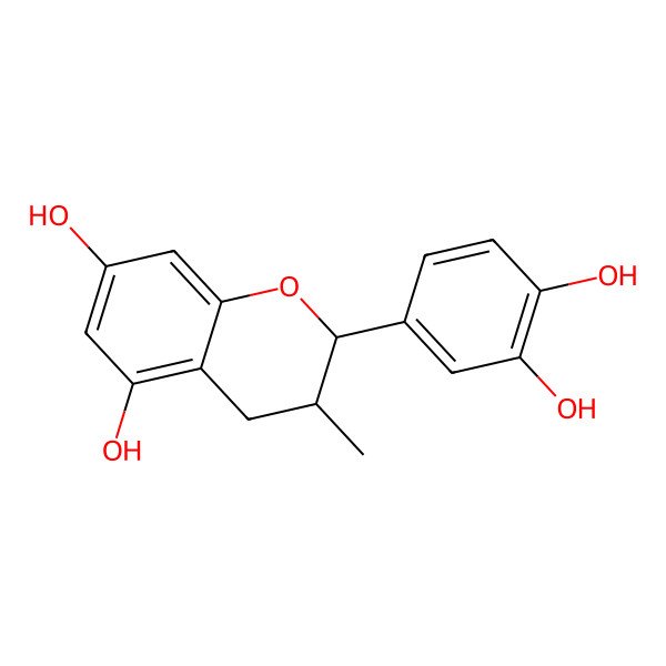 2D Structure of (2S,3S)-2-(3,4-dihydroxyphenyl)-3-methyl-3,4-dihydro-2H-chromene-5,7-diol