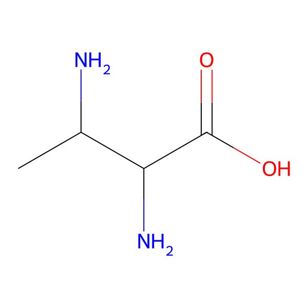 2D Structure of (2S,3S)-2,3-diaminobutanoic acid