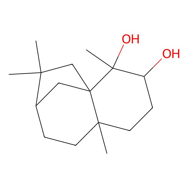 2D Structure of 3,4-Dihydroxydihydgaroaroiuran