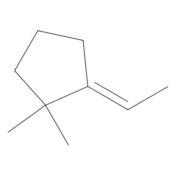 2D Structure of (2Z)-2-ethylidene-1,1-dimethylcyclopentane