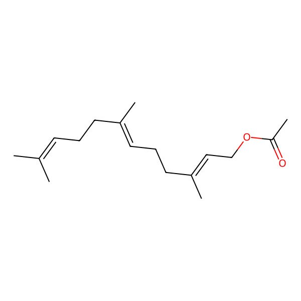 2D Structure of (2Z,6Z)-Farnesyl acetate