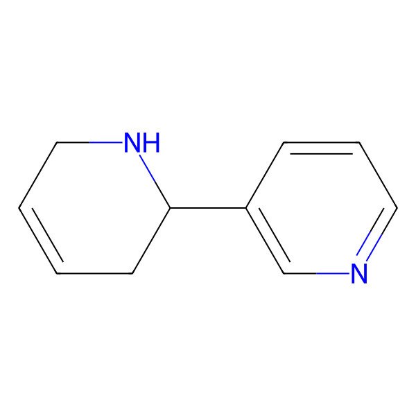 2D Structure of 3-(1,2,3,6-Tetrahydropyridin-2-yl)-5-tritiopyridine