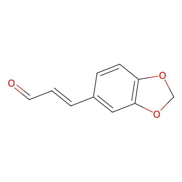 2D Structure of 3-(1,3-Benzodioxol-5-yl)acrylaldehyde