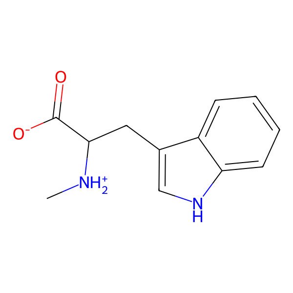 2D Structure of 3-(1H-indol-3-yl)-2-(methylazaniumyl)propanoate