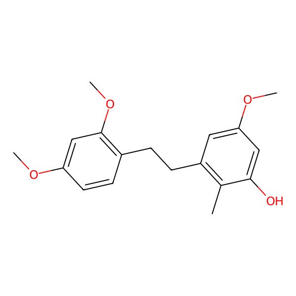 2D Structure of 3-[2-(2,4-Dimethoxyphenyl)ethyl]-5-methoxy-2-methylphenol