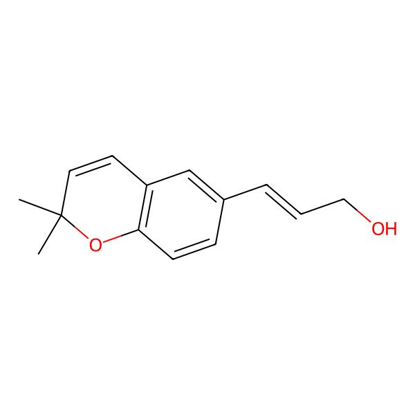 2D Structure of (E)-3-(2,2-dimethylchromen-6-yl)prop-2-en-1-ol 2D Structure of (E)-3-(2,2-dimethylchromen-6-yl)prop-2-en-1-ol