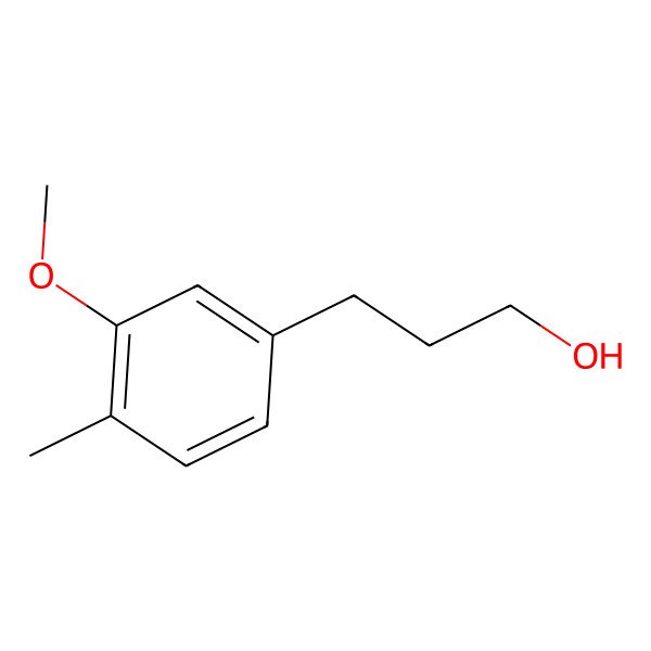 2D Structure of 3-(3-Methoxy-4-methylphenyl)propan-1-ol