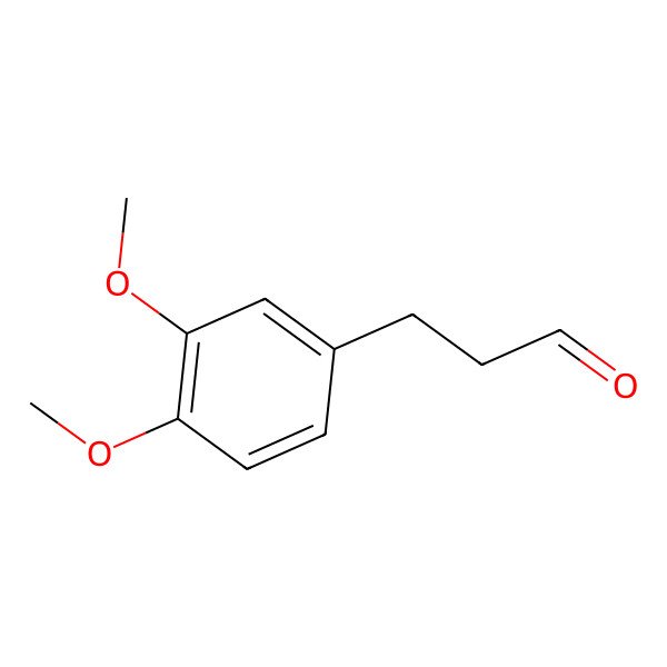 2D Structure of 3-(3,4-Dimethoxyphenyl)propanal