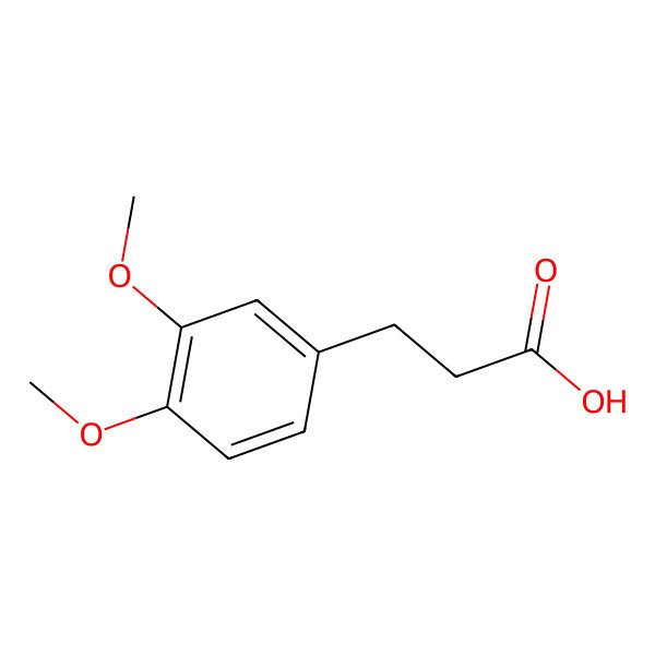 2D Structure of 3-(3,4-Dimethoxyphenyl)propionic acid 2D Structure of 3-(3,4-Dimethoxyphenyl)propionic acid