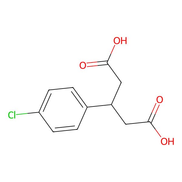 2D Structure of 3-(4-Chlorophenyl)pentanedioic acid 2D Structure of 3-(4-Chlorophenyl)pentanedioic acid