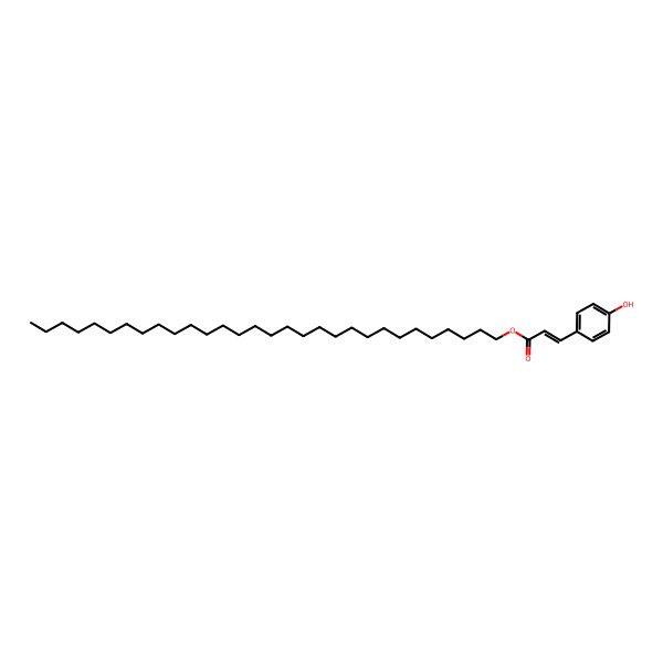 2D Structure of 3-(4-Hydroxyphenyl)acrylic acid triacontyl ester