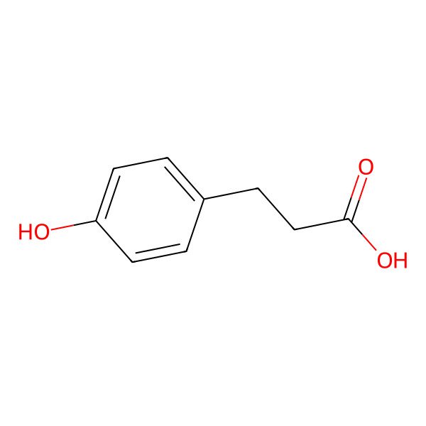 2D Structure of 3-(4-Hydroxyphenyl)propionic acid