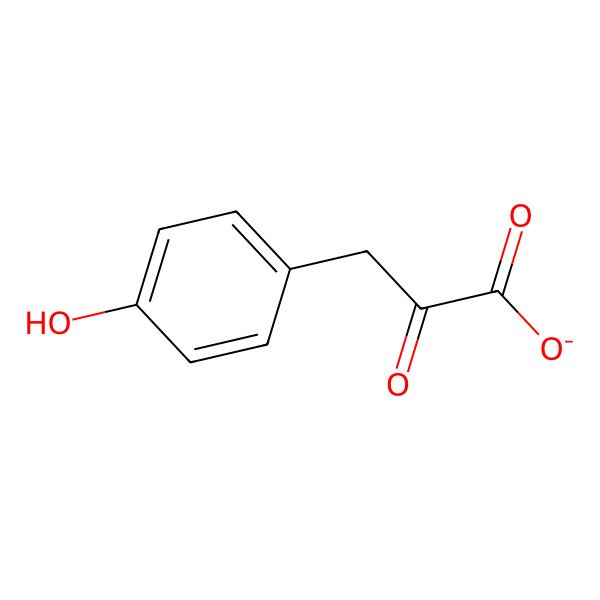 2D Structure of 3-(4-Hydroxyphenyl)pyruvate
