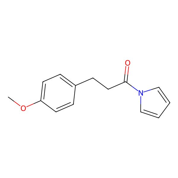 2D Structure of 3-(4-Methoxyphenyl)-1-(pyrrol-1-yl)propan-1-one