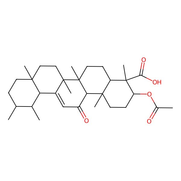 2D Structure of 3-ACETYL-11-KETO-beta-BOSWELLIC ACID