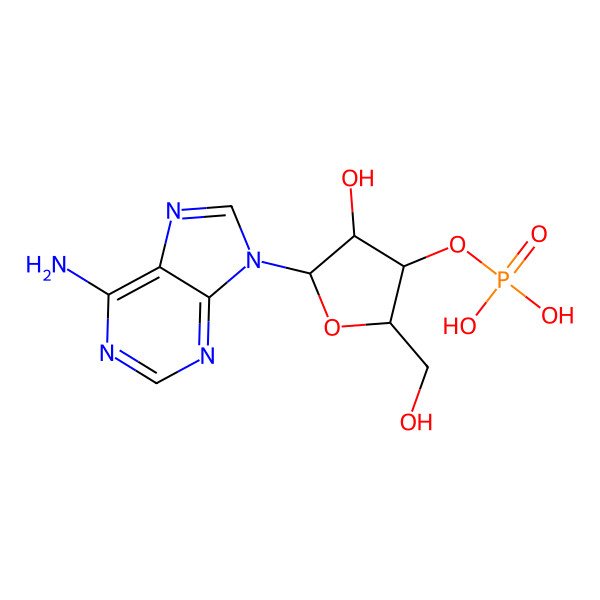 2D Structure of 3'-Adenylic acid