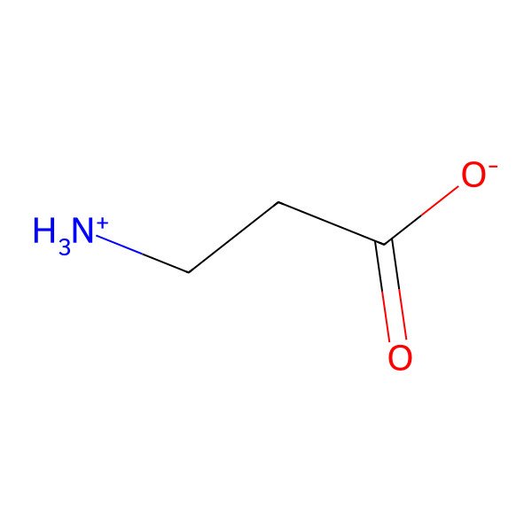 2D Structure of beta-Alanine zwitterion