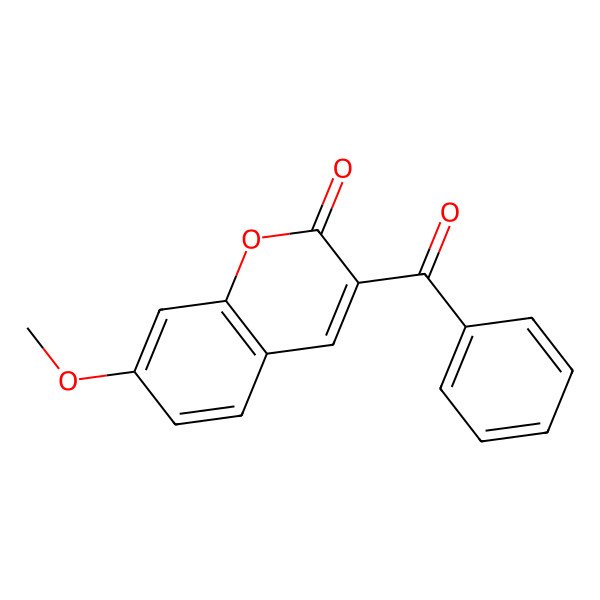 2D Structure of 3-Benzoyl-7-methoxycoumarin