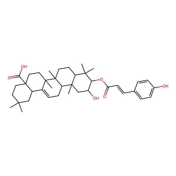 2D Structure of 3-beta-O-(cis-p-Coumaroyl)maslinic acid