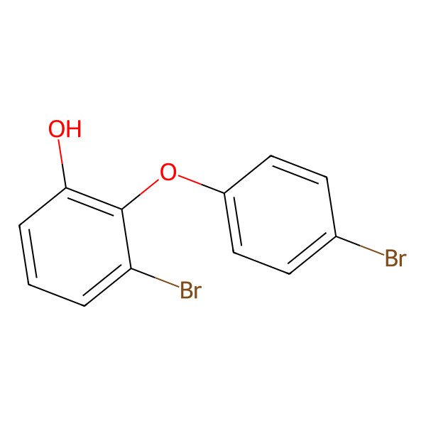 2D Structure of 3-Bromo-2-(4-bromophenoxy)phenol