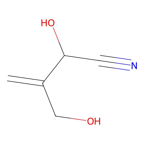 2D Structure of 3-Butenenitrile, 2-hydroxy-3-(hydroxymethyl)-