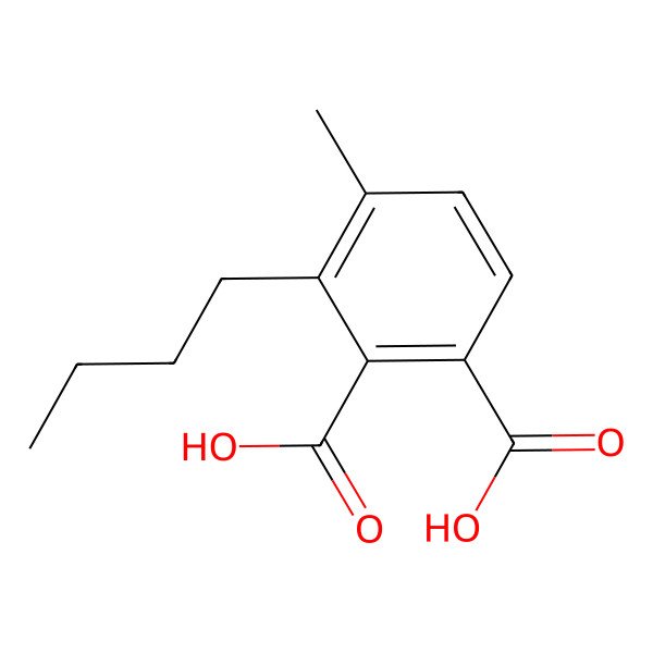 2D Structure of 3-Butyl-4-methylphthalic acid