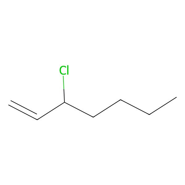 2D Structure of 3-Chloro-1-heptene