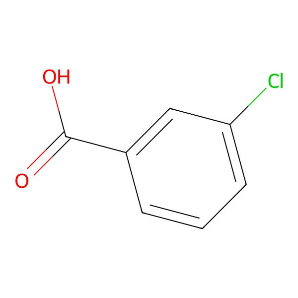 2D Structure of 3-Chlorobenzoic acid