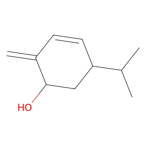 2D Structure of 3-Cyclohexen-1-ol,2-methylene-5-(1-methylethyl)-,(1S-trans)-(9CI)