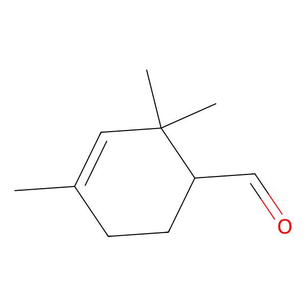 2D Structure of 3-Cyclohexene-1-carboxaldehyde, 2,2,4-trimethyl-
