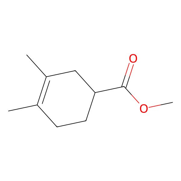 2D Structure of 3-Cyclohexene-1-carboxylic acid, 3,4-dimethyl-, methyl ester 2D Structure of 3-Cyclohexene-1-carboxylic acid, 3,4-dimethyl-, methyl ester