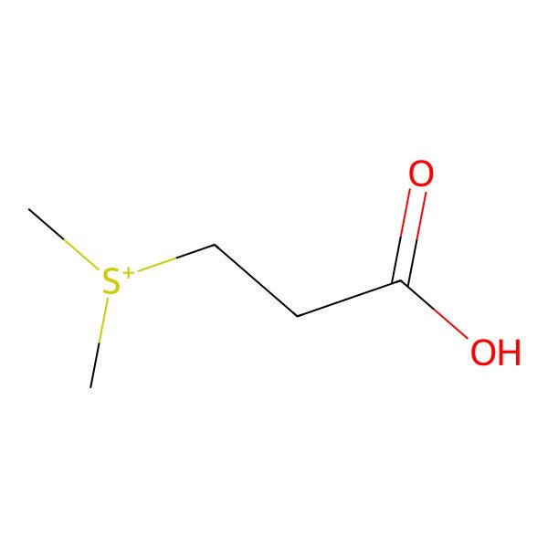 2D Structure of 3-(Dimethyl-Lambda~4~-Sulfanyl)propanoic Acid