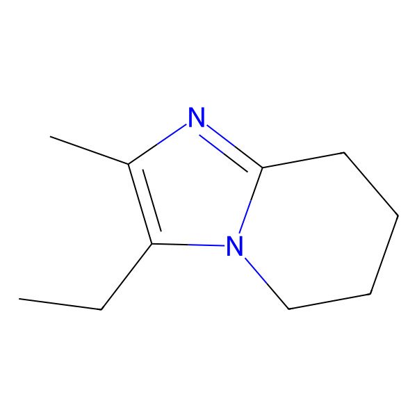 2D Structure of 3-Ethyl-2-methyl-5,6,7,8-tetrahydroimidazo[1,2-a]pyridine