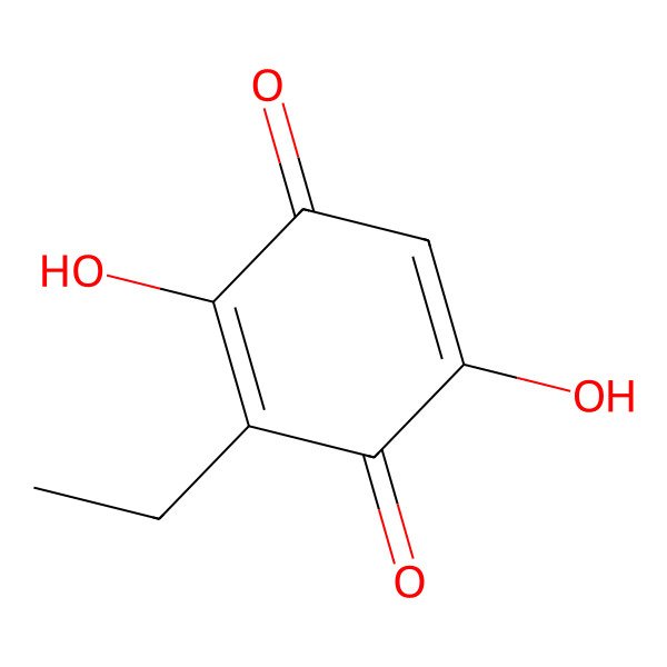 2D Structure of 3-Ethyl-2,5-dihydroxy-1,4-benzoquinone