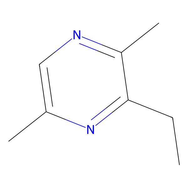 2D Structure of 3-Ethyl-2,5-dimethylpyrazine