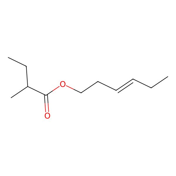 2D Structure of 3-Hexenyl 2-methylbutanoate