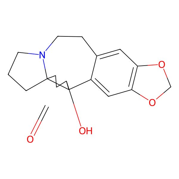 2D Structure of 3-Hydroxy-16,18-dioxa-10-azapentacyclo[11.7.0.02,6.06,10.015,19]icosa-1(20),13,15(19)-trien-4-one