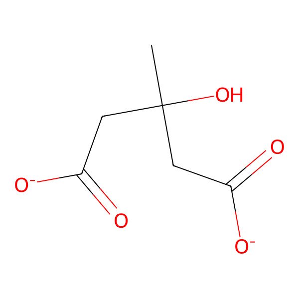 2D Structure of 3-Hydroxy-3-methylpentanedioate