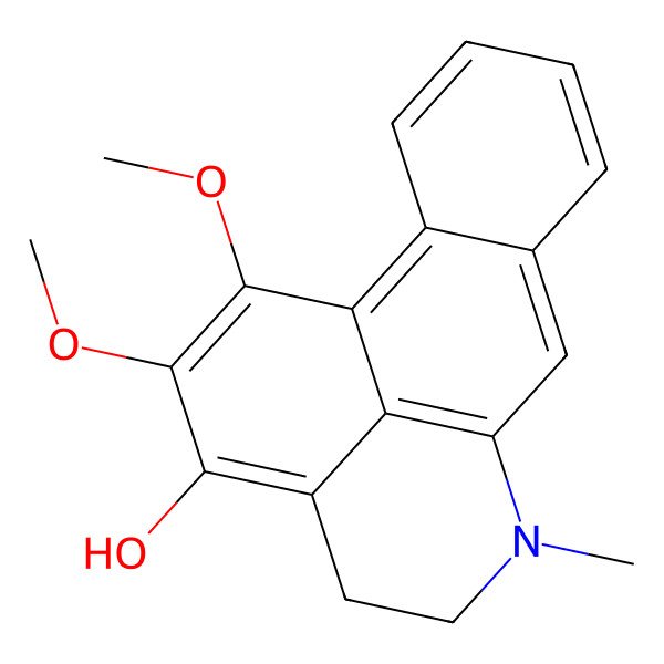 2D Structure of 15,16-Dimethoxy-10-methyl-10-azatetracyclo[7.7.1.02,7.013,17]heptadeca-1(16),2,4,6,8,13(17),14-heptaen-14-ol