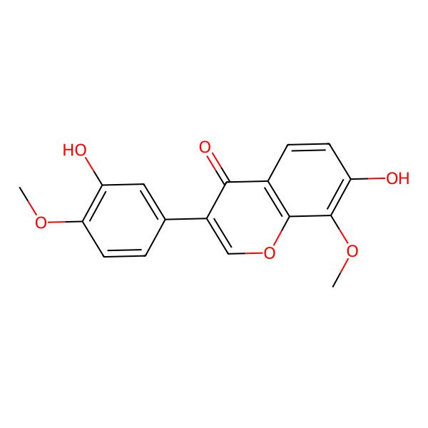 2D Structure of 3'-Hydroxy-8-O-methylretusin