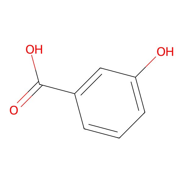 2D Structure of 3-Hydroxybenzoic acid