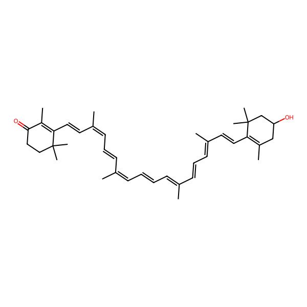 2D Structure of 3'-Hydroxyechinenone