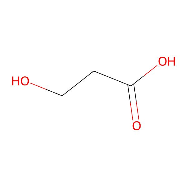 2D Structure of 3-Hydroxypropionic acid