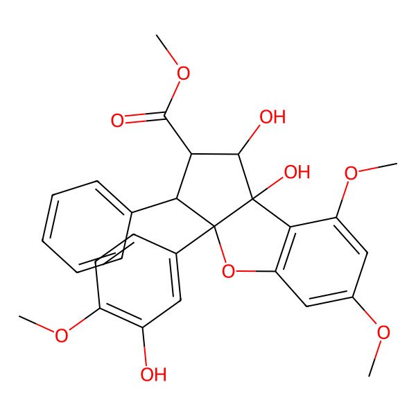 2D Structure of 3'-Hydroxyrocagloic acid methylester